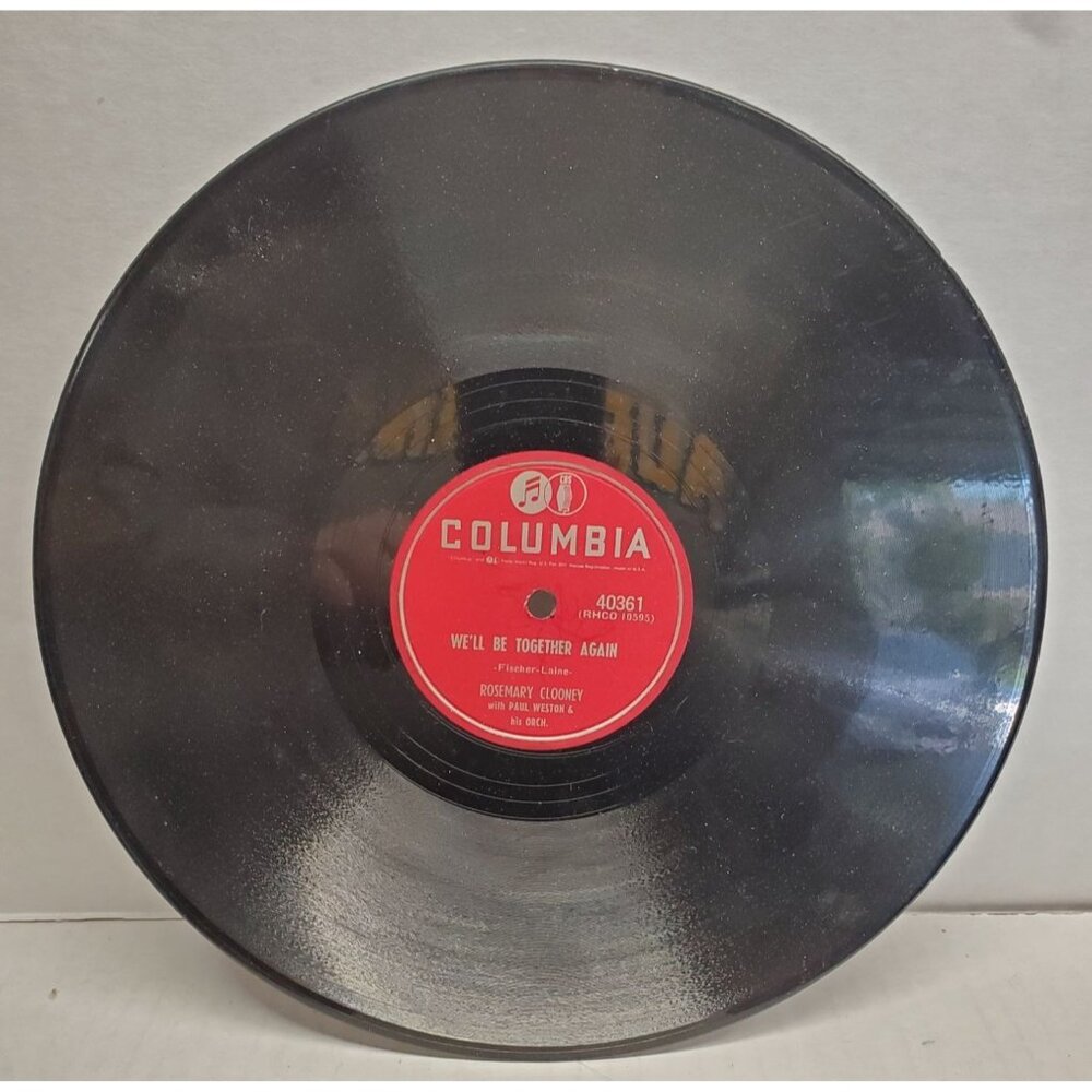 Rosemary Clooney Columbia 78 RPM Record - Mambo Italiano/We'll be Together Again